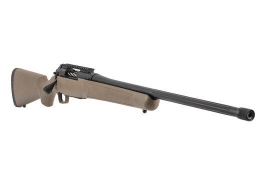 Mossberg 6.5 creedmoor bolt action rifle features a fluted barrel